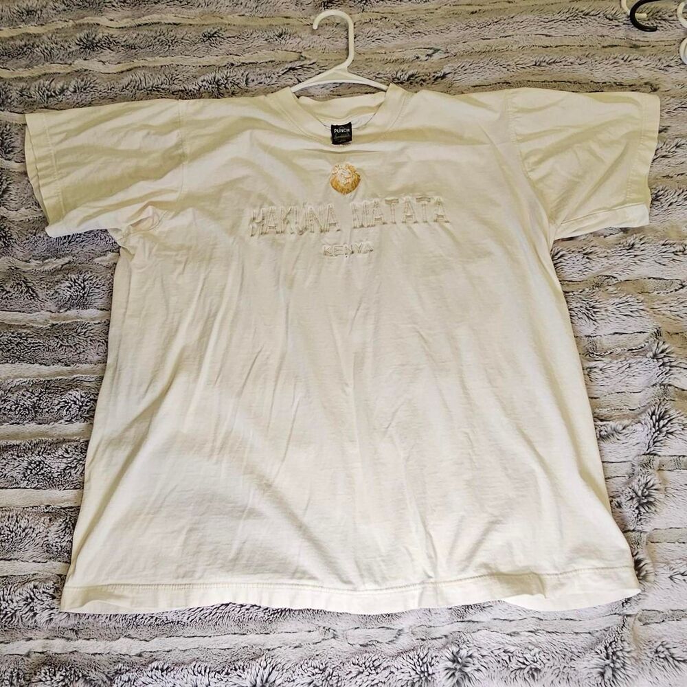 Unbranded Men's White and Cream T-shirt
